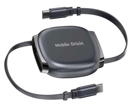 Kabel Mobile Origin Retractable Cable Box USB-C to USB-C CB7 Black 100W